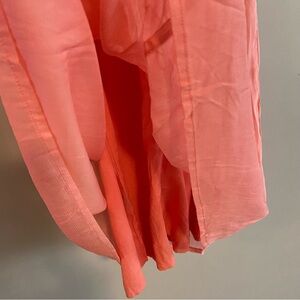 Elegant Coral Midi Dress